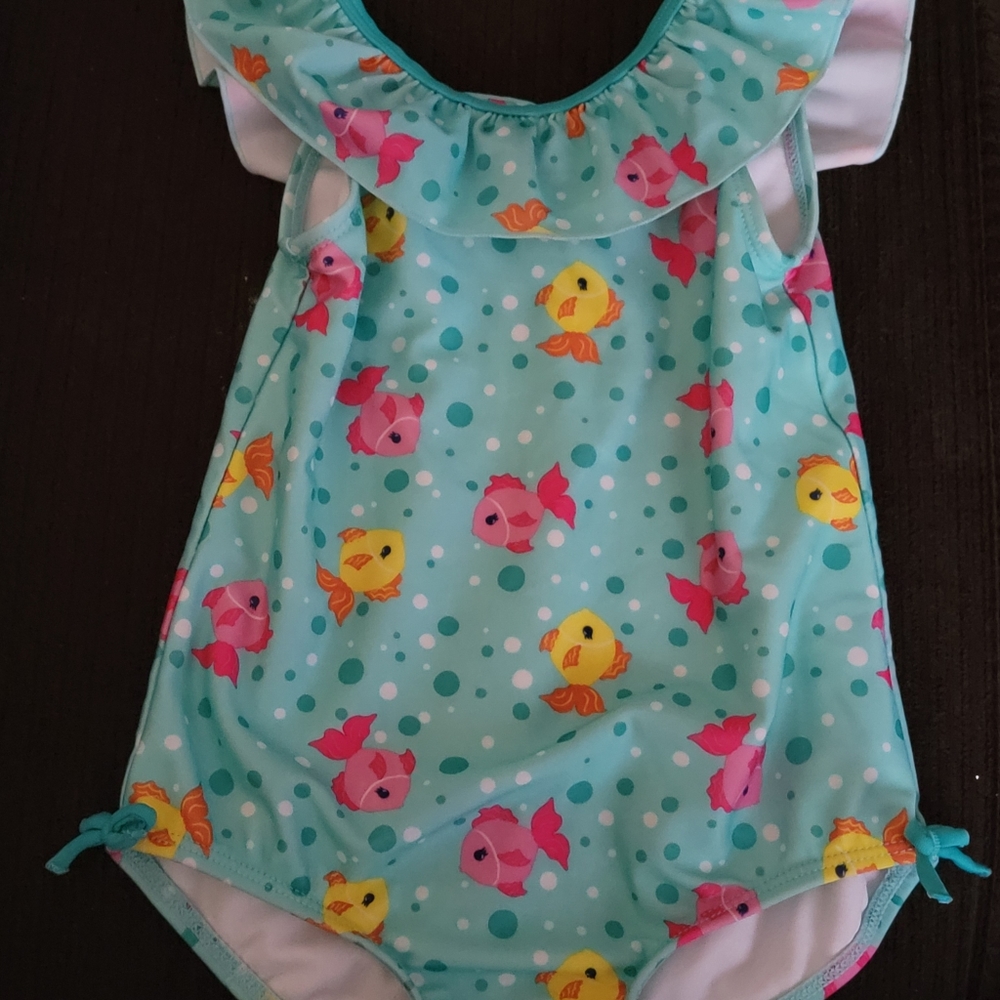 Girls bathing suit and cover work 3t